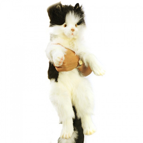 Hansa Cat black and white 45cm Plush Soft Toy